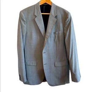 Theory Mens Grey Dual Button Blazer Sportcoat 40R